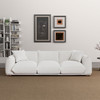 Kely  100'' Cream Boucle Upholstered Sofa Kely  100'' Cream Boucle Upholstered Sofa
