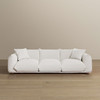 Kely  100'' Cream Boucle Upholstered Sofa Kely  100'' Cream Boucle Upholstered Sofa
