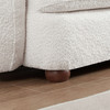 Paton  114.5'' Boucle Fabric Sofa - Cream