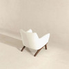 Brayden Mid Century Modern Beige Boucle Armchair