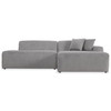 Mar Sectional Grey Corduroy Sofa (Right Facing) Mar Sectional Grey Corduroy Sofa (Right Facing)