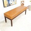 Austin Bench (Antique Tan Leather - w/o Lines)