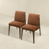 Grivelle Orange Fabric Dining Chair (Set Of 2) Grivelle Orange Fabric Dining Chair (Set Of 2)