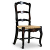 French Patisserie Ladderback Dark Brown Side Chair