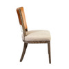 Austin Leather & Linen Hide Back Side Chair