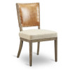 Austin Leather & Linen Hide Back Side Chair