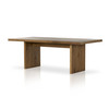 Eaton Dining Table 84" - Amber Oak Resin