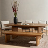 Eaton Dining Table 84" - Amber Oak Resin