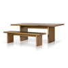 Eaton Dining Table 84" - Amber Oak Resin
