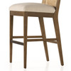 Antonia Cane Armless Bar + Counter Stool 22.75" - Savile Flax
