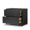 Millie Nightstand 32" - Drifted Matte Black Veneer
