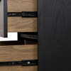 Millie Nightstand 32" - Drifted Matte Black Veneer