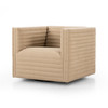 Padma Swivel Chair 33" - Crete Ecru