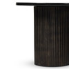 Ruben End Table 23.75" - Smoked Black Cast Glass