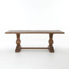 distressed trestle dining table