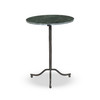 Sophie End Table 18.25" - Hunter Green Marble