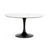 Powell Dining Table 55" - White Marble