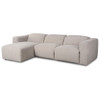 Radley Power Recliner 3-Piece Sectional Left Chaise - Laken Stone