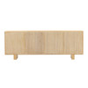 Wisteria Road 86.6" Light Natural Oak Wood Sideboard