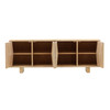 Wisteria Road 86.6" Light Natural Oak Wood Sideboard