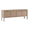 Kalid 82" Light Natural Oak Wood Sideboard