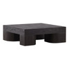 Douglas 47" Dark Brown Mindi Wood Coffee Table