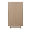 Longs Peak Mindi Wood Cabinet with Glass Doors