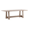 McCullum 92" Mango Wood Dining Table in Light Natual Finish