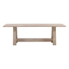 McCullum 92" Mango Wood Dining Table in Light Natual Finish