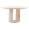 Sysla 54" Round Light Natural Mango Woood Dining Table