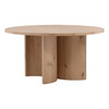 Pia 60" Round Light Natural Oak Wood Dining Table Pia 60" Round Light Natural Oak Wood Dining Table