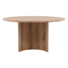 Pia 60" Round Light Natural Oak Wood Dining Table Pia 60" Round Light Natural Oak Wood Dining Table