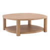 Cassie Pine Wood Coffee Table Natural Oak Veneer