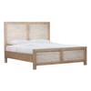 Niva Solid Pine Wood Eastern King Bed in Light Warm Wash Finish