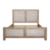 Niva Solid Pine Wood Eastern King Bed in Light Warm Wash Finish