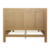 Niva Solid Pine Wood Eastern King Bed in Light Warm Wash Finish