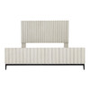 Alanza Bed East King in Light Grey