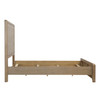 Franco Rubberwood Eastern King Bed in  Natural Oak Veneer