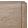 Franco Rubberwood Eastern King Bed in  Natural Oak Veneer