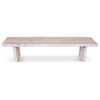 Brooks - Bench - 78" - White Wash Frame