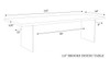 Brooks - Dining Table - Glass Base - 40" x 116" - Americano Top - Clear Glass Base