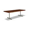 Brooks - Dining Table - T Base - 40" x 79" - Americano Top - Pewter Base