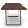 Brooks - Dining Table - U Base - 40" x 116" - Americano Top - Pewter Base
