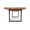 Brooks - Dining Table - U Base - 40" x 92" - Teak Top - Brass Base