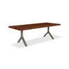 Brooks - Dining Table - Y Base - 40" x 116" - Americano Top - Pewter Base