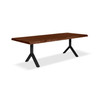 Brooks - Dining Table - Y Base - 40" x 92" - Americano Top - Black Base