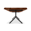 Brooks - Dining Table - Y Base - 40" x 92" - Americano Top - Black Base