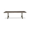 Brooks - Dining Table - Y Base - 40" x 92" - Sandblasted Grey Top - Pewter Base Brooks - Dining Table - Y Base - 40" x 92" - Sandblasted Grey Top - Pewter Base