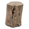 Brooks - Solid Wood Stump - Sandblasted Grey