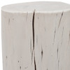 Brooks - Solid Wood Stump - White Wash